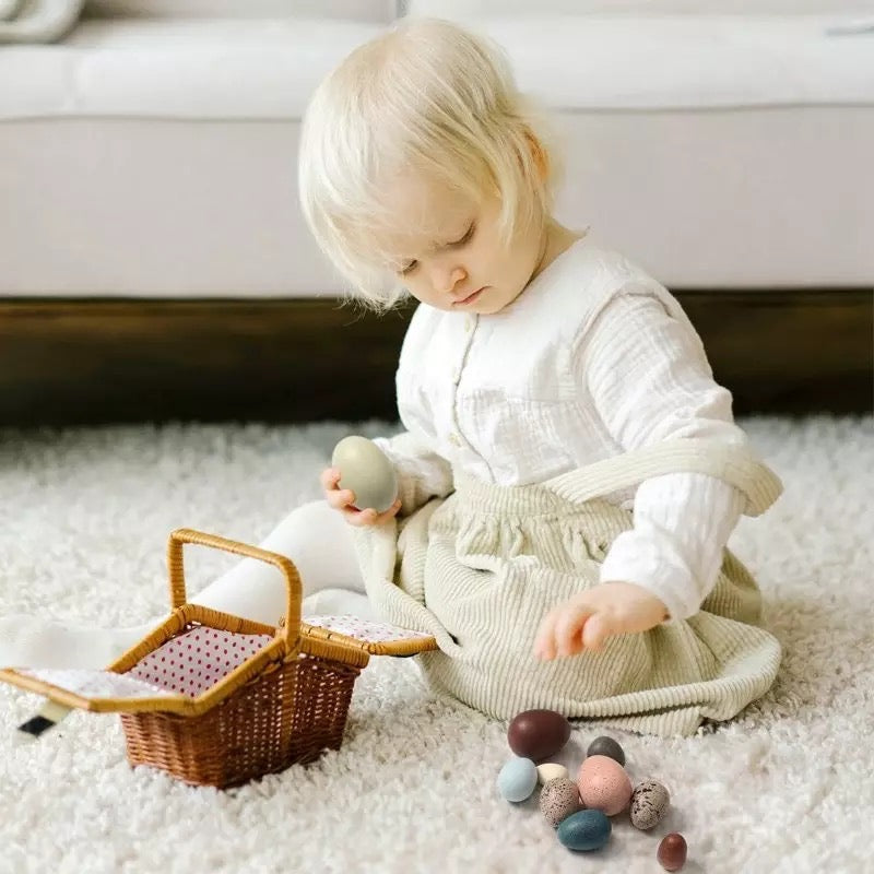 Œufs d'Oiseaux en Bois - Jouets en bois ouverts (sans règles)