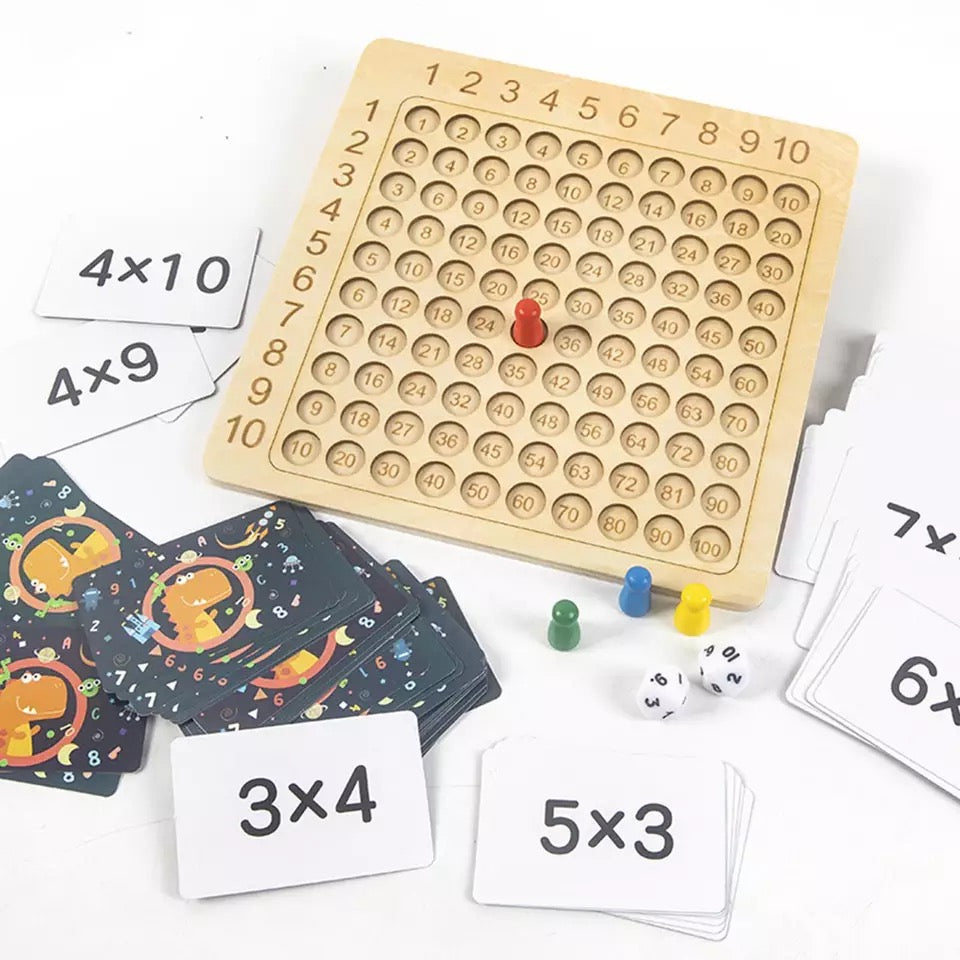 Multiplication Math Board Game - Mathematics Toys