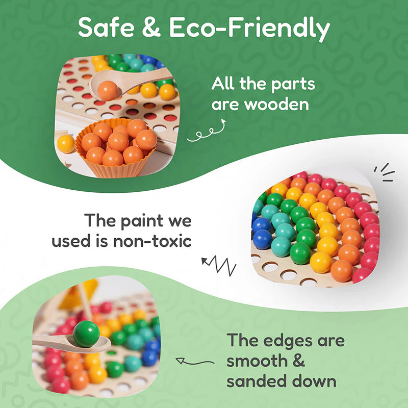 Fidtoy Montessori Rainbow Beads