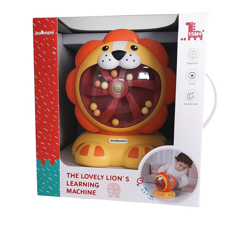 Fidtoy Cute Lion Learning Machine Play Set Interactive Alphabet Toy