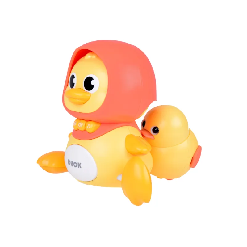 Fidtoy Baby Musical Duck Toy Set with Light Sound Crawling Fun