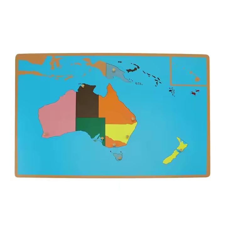 Cartes de puzzle Montessori Australie