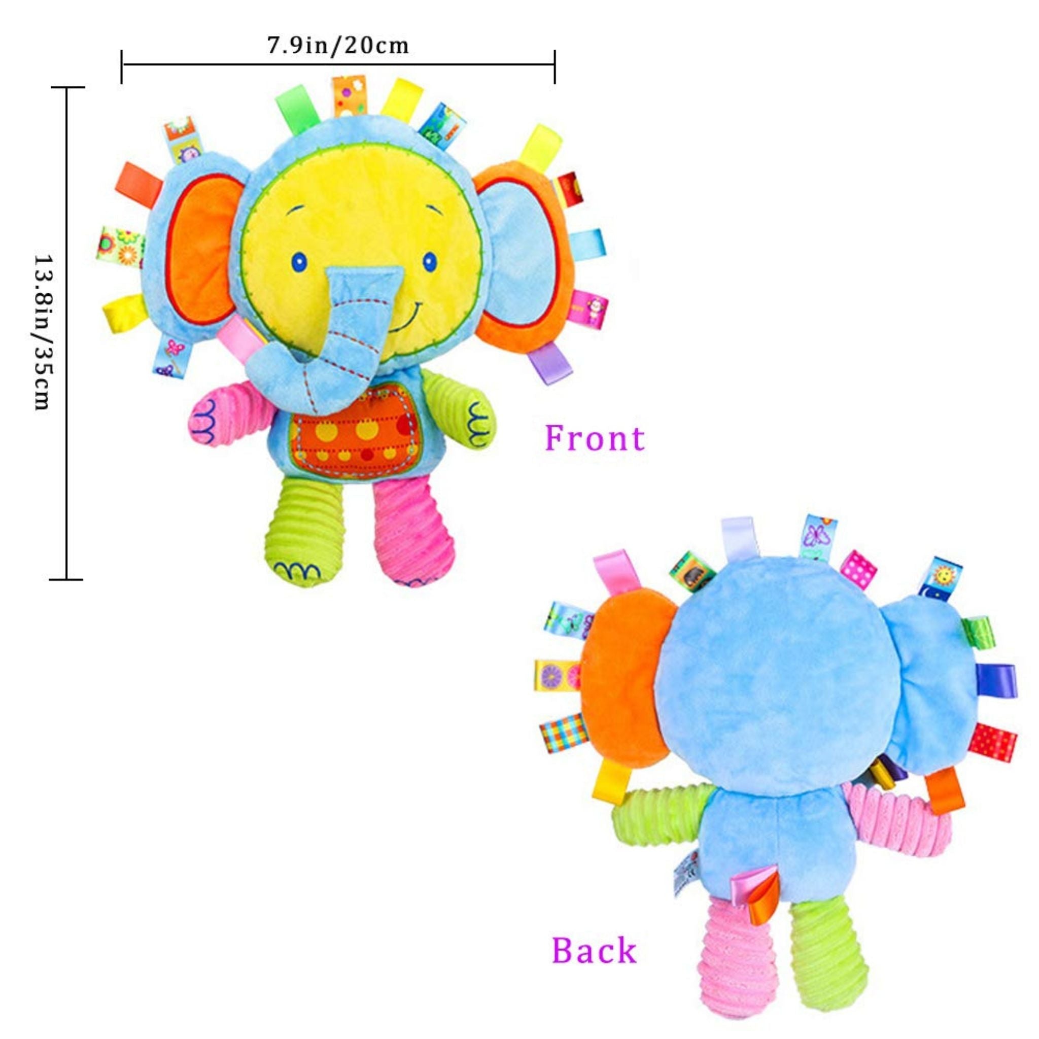 Elefante de peluche Montessori para bebé