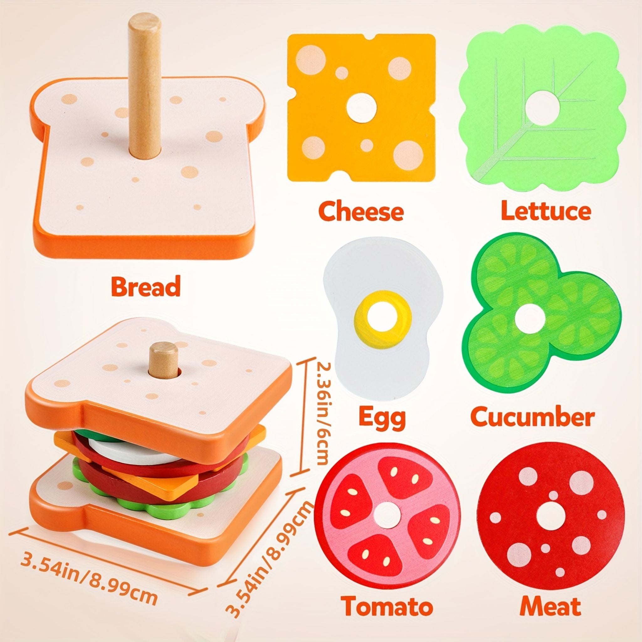 Constructeur de hamburgers Montessori