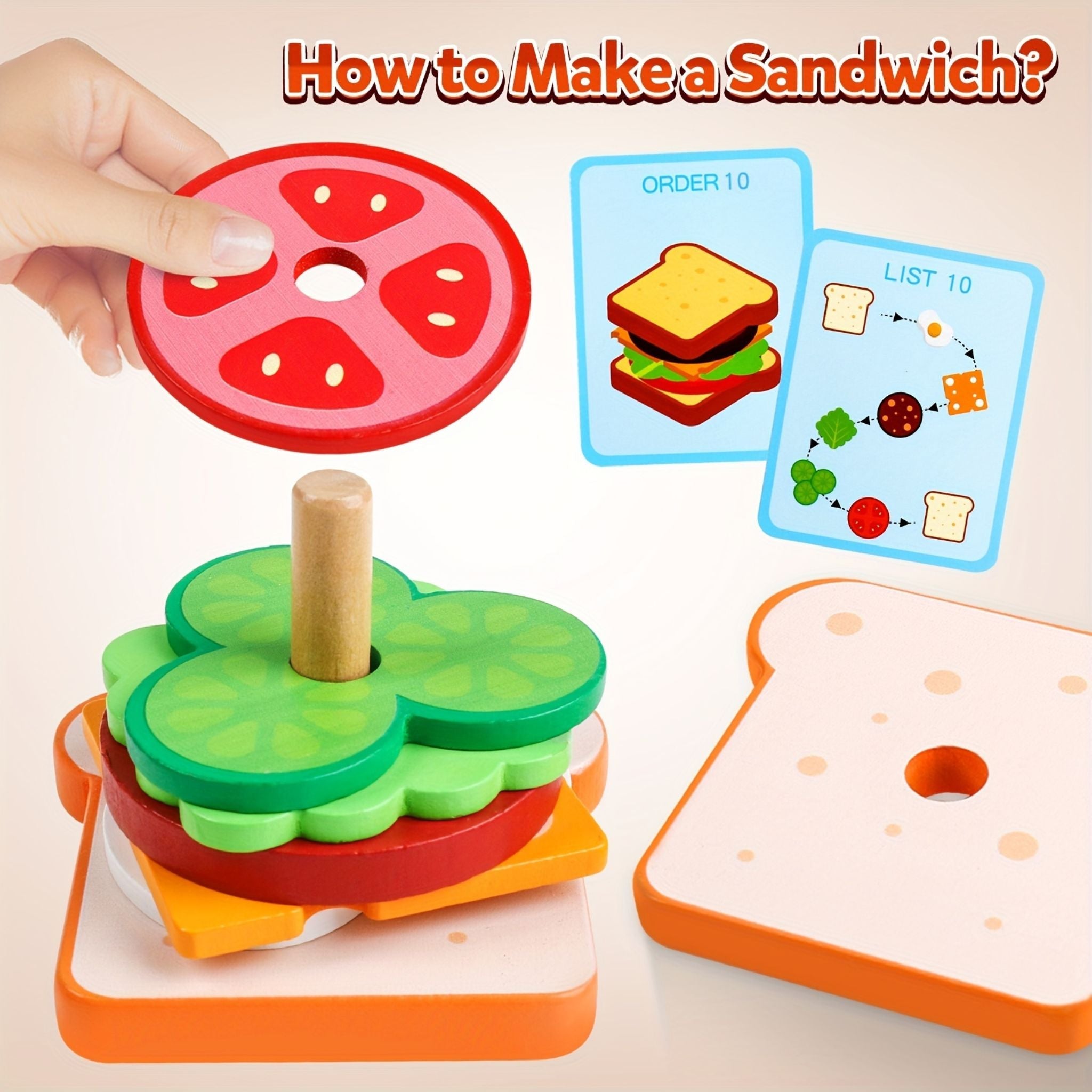 Constructeur de hamburgers Montessori