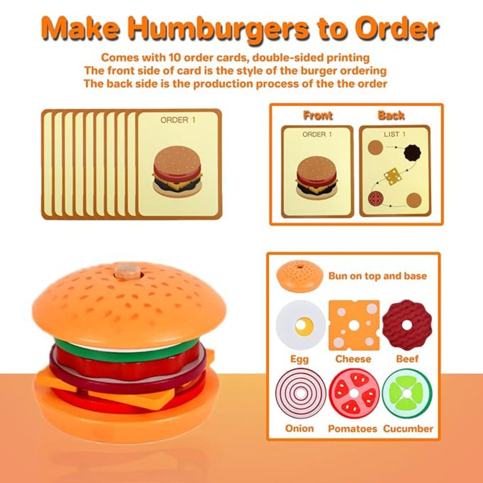 Constructeur de hamburgers Montessori