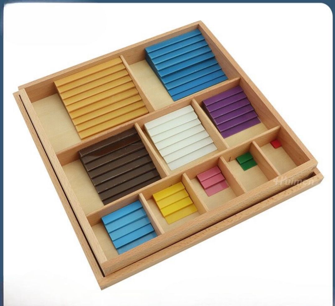 Material Sensorial Montessori Cuadrado de Pitágoras (Cuadrado Decanomial)