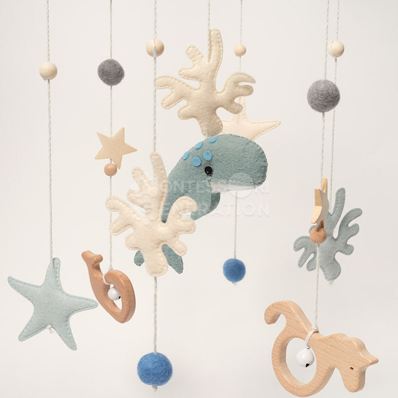 Móvil de Cuna para Bebés Fidtoy Ocean, Decoración Colgante para Guardería, 0+ meses