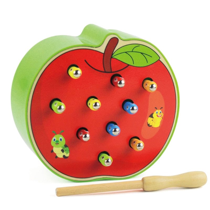 Kids Montessori Catch Worm Game