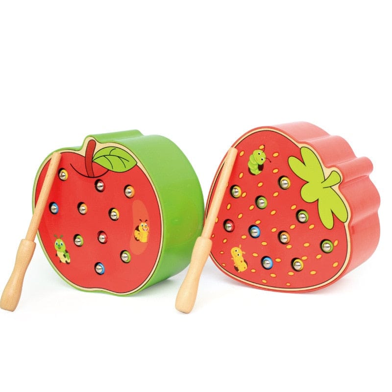 Kids Montessori Catch Worm Game
