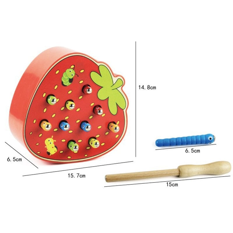 Kids Montessori Catch Worm Game