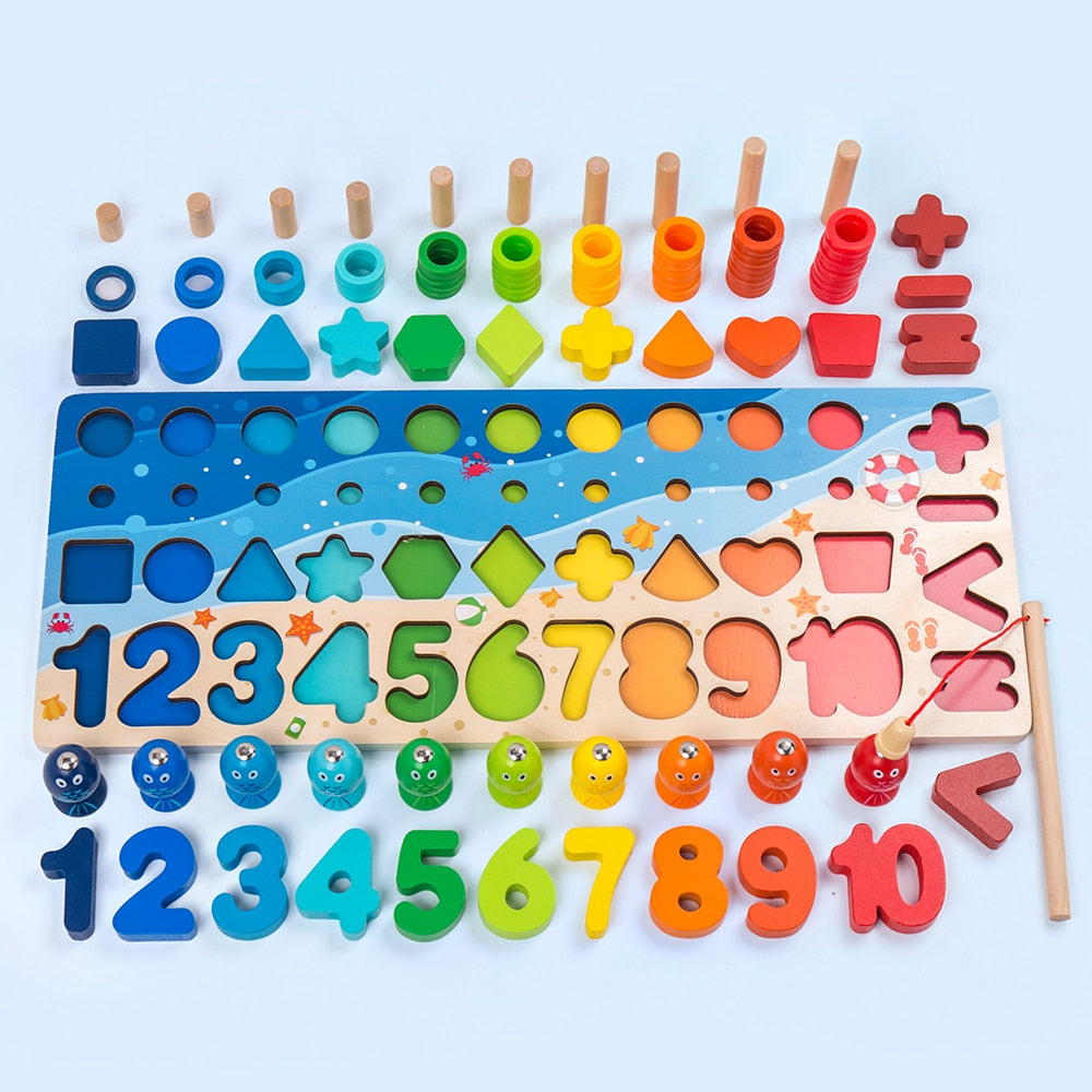 Fidtoy Juguetes Educativos de Madera Montessori para Niños