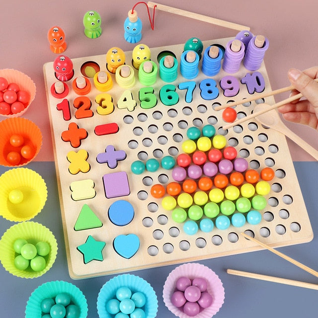 Fidtoy Juguetes Educativos de Madera Montessori para Niños