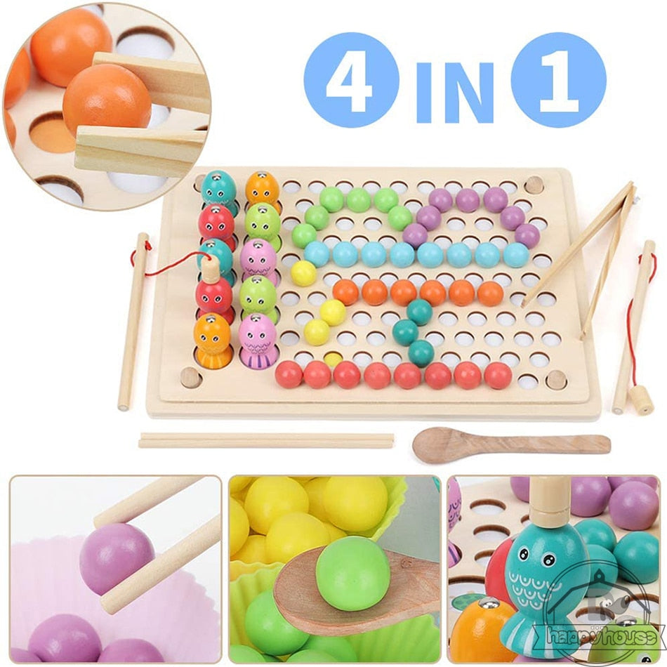 Fidtoy Juguetes Educativos de Madera Montessori para Niños