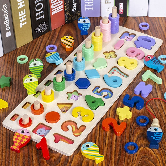 Fidtoy Juguetes Educativos de Madera Montessori para Niños