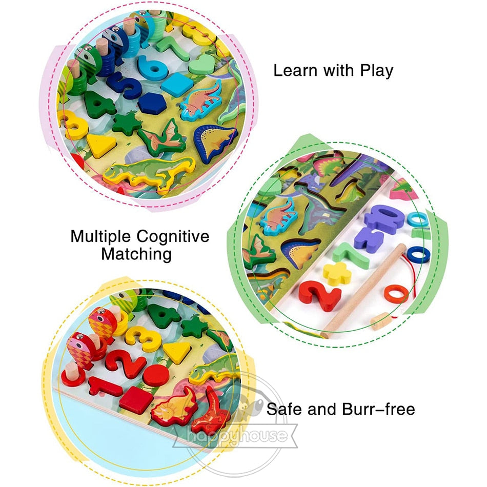 Fidtoy Juguetes Educativos de Madera Montessori para Niños