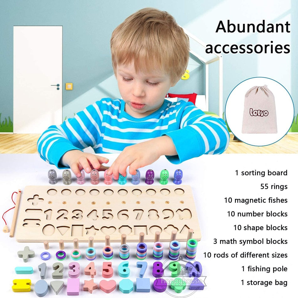 Fidtoy Juguetes Educativos de Madera Montessori para Niños