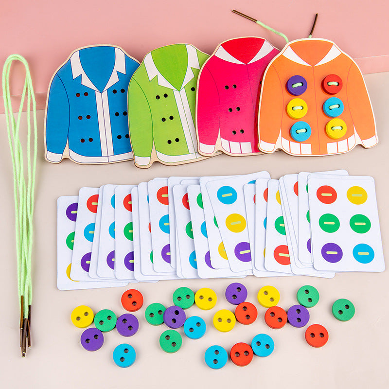 Juguete de Costura de Madera Montessori