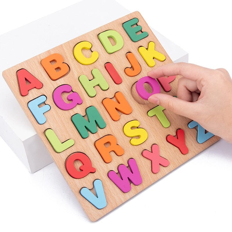 Fidtoy Montessori Wooden Alphabet Board