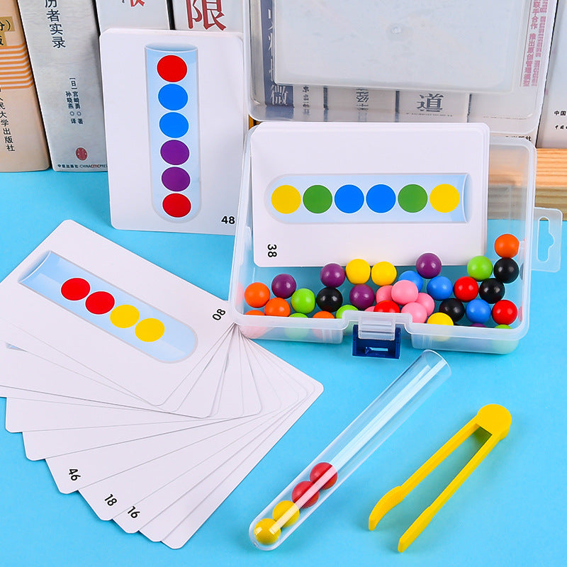 Juguete Educativo: Perlas Montessori en Tubos de Ensayo