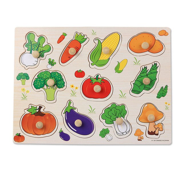 Fidtoy Wooden Puzzles Toddler Educational Learning Toy