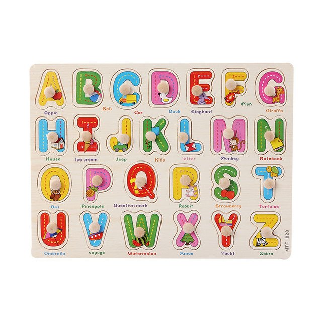 Fidtoy Wooden Puzzles Toddler Educational Learning Toy