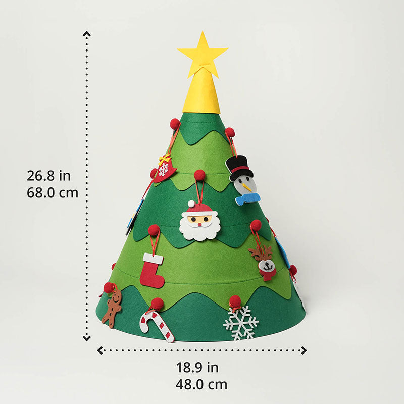 Fidtoy Sapin de Noël en Feutre DIY – Décoration de Noël Interactive pour Enfants