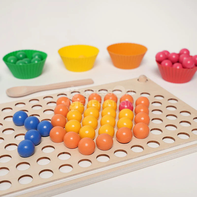 Fidtoy Montessori Rainbow Beads