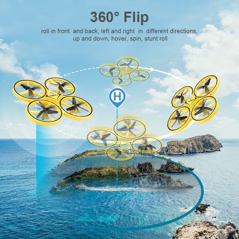 Drone à induction Flash à lancer – Télécommande à capteur de gravité 2,4 GHz | Bacha Toys