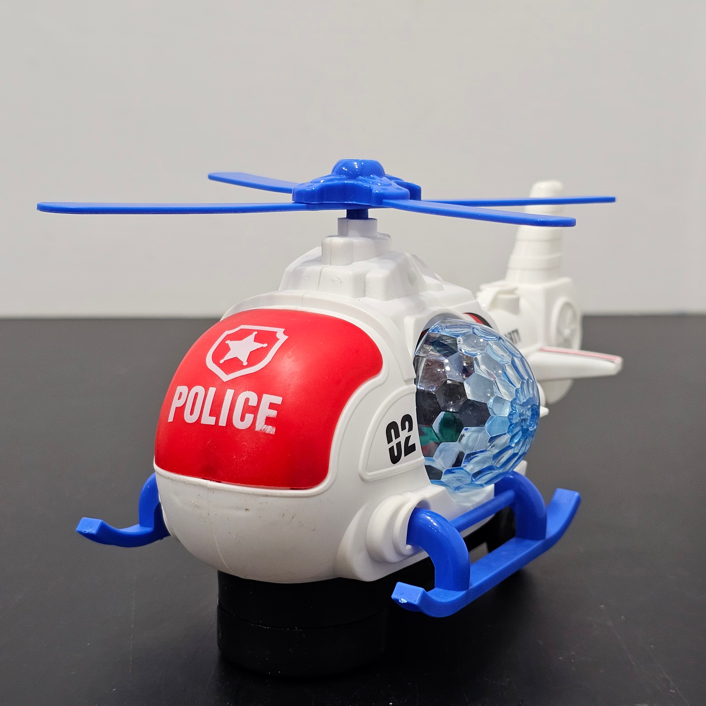 Hélicoptère de police jouet – Musique et lumières clignotantes | Bacha Toys
