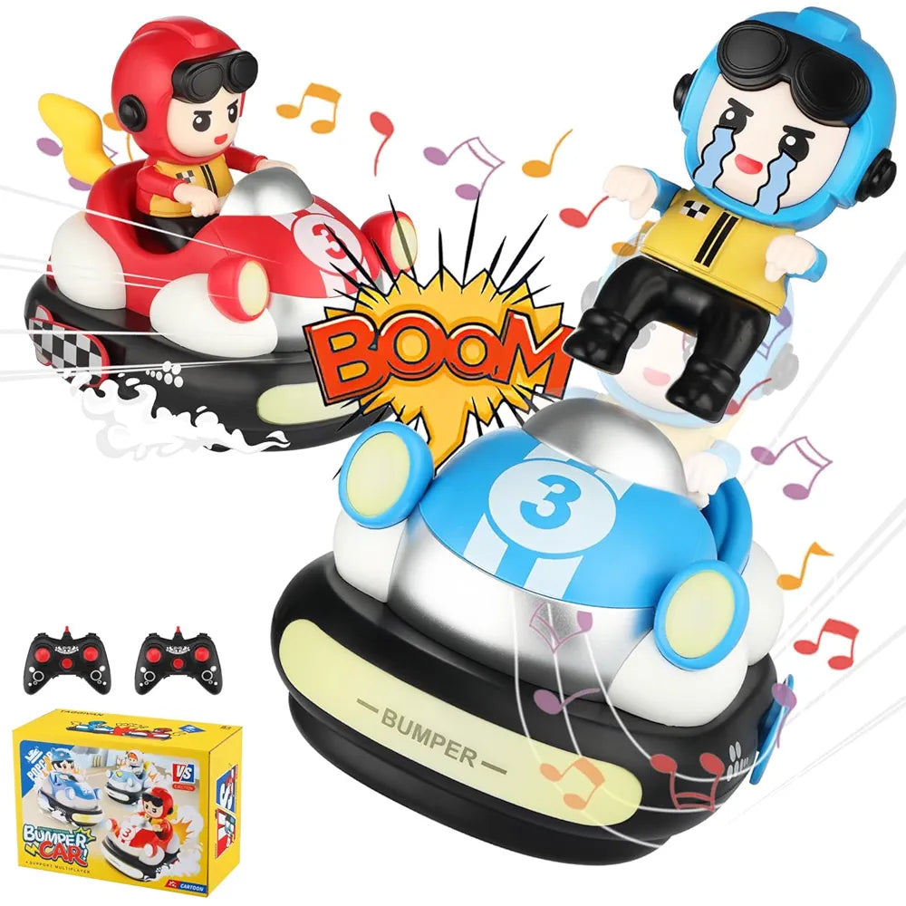 Ejection Bumper Car Pack of 2 with 2 Remotes – Bacha Toys