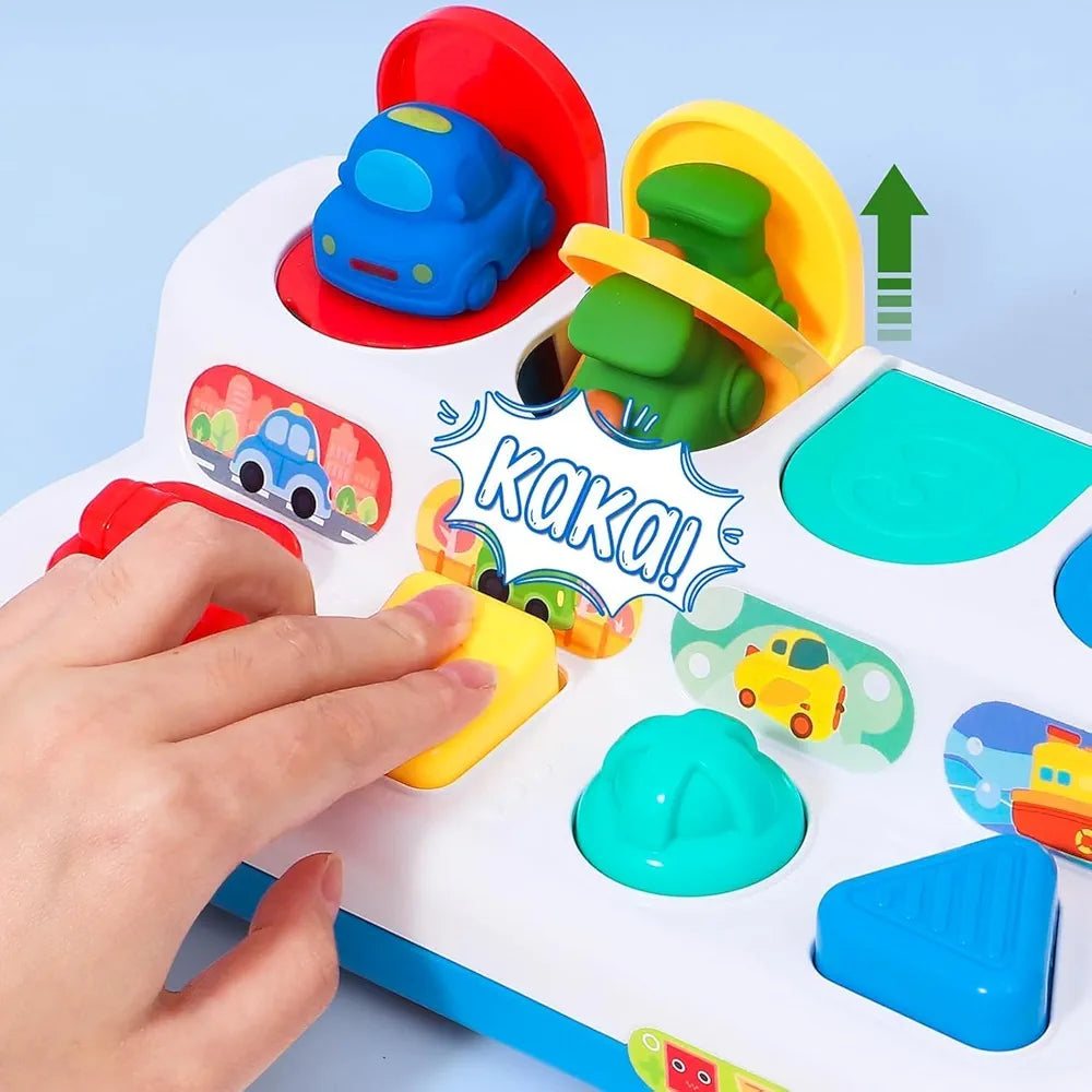 Vehículos pop-up – Juguete de educación temprana para un aprendizaje feliz y un juego imaginativo | Bacha Toys