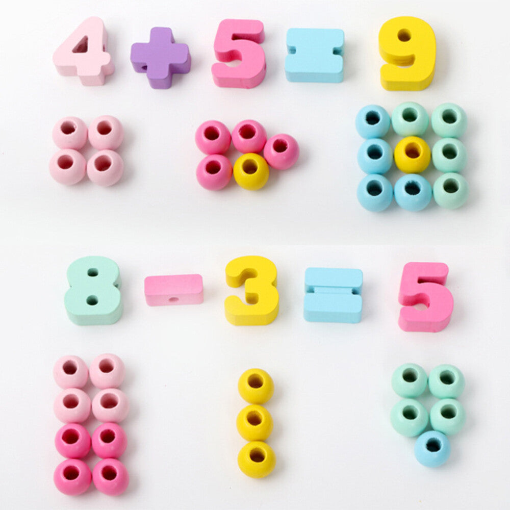 Fidtoy Alphabet and Number Lacing Set for Early Learning