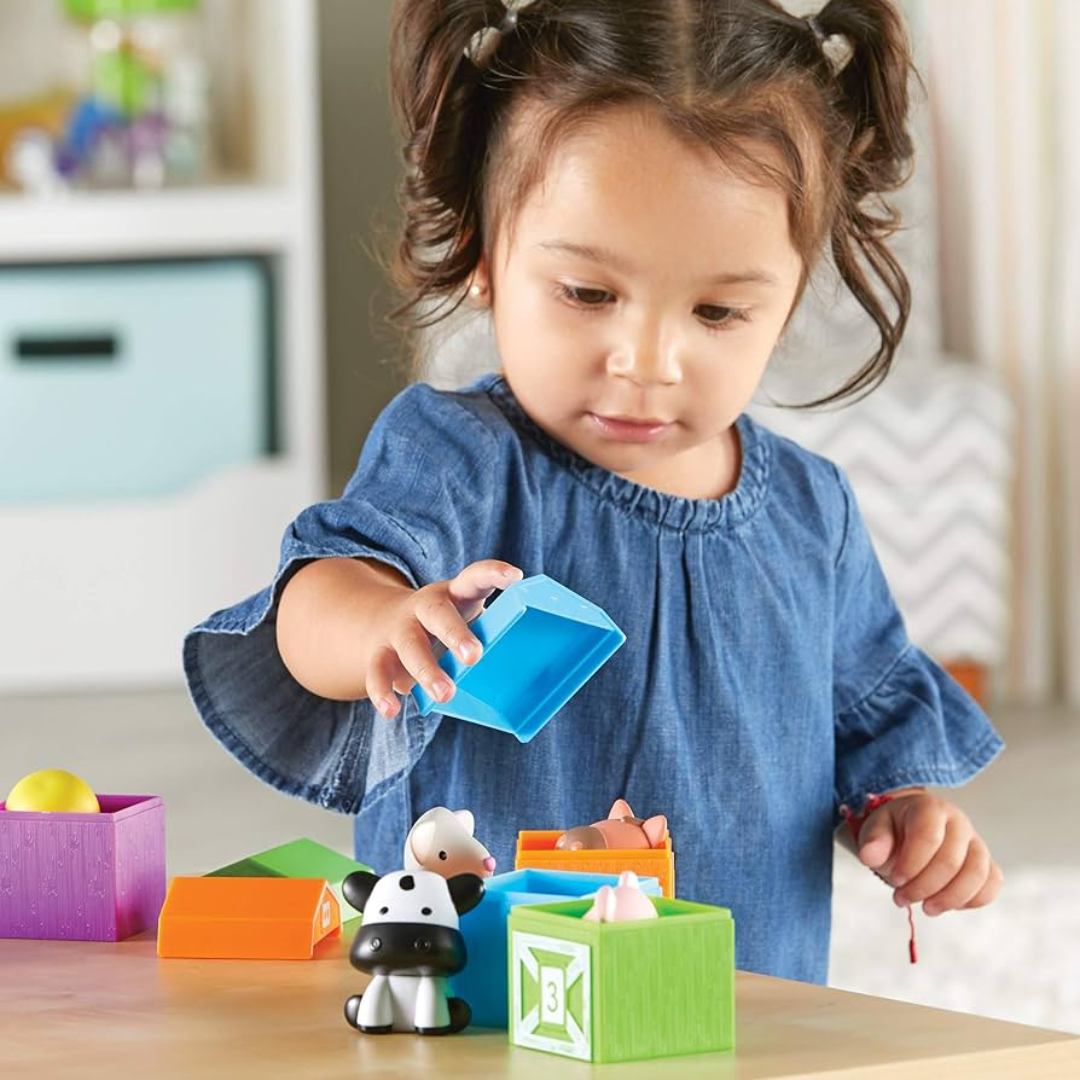 Fidtoy Montessori Farm Animal Set for Toddler Learning (20pcs)