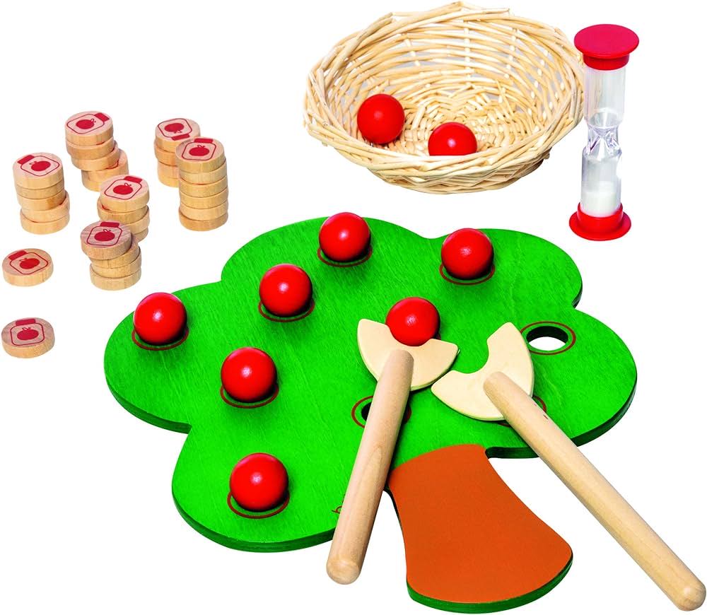 Plateau à chevilles Montessori « pommier » pour compter B