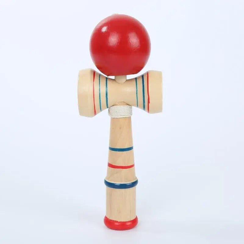Sonajero de bolas de malabares de madera