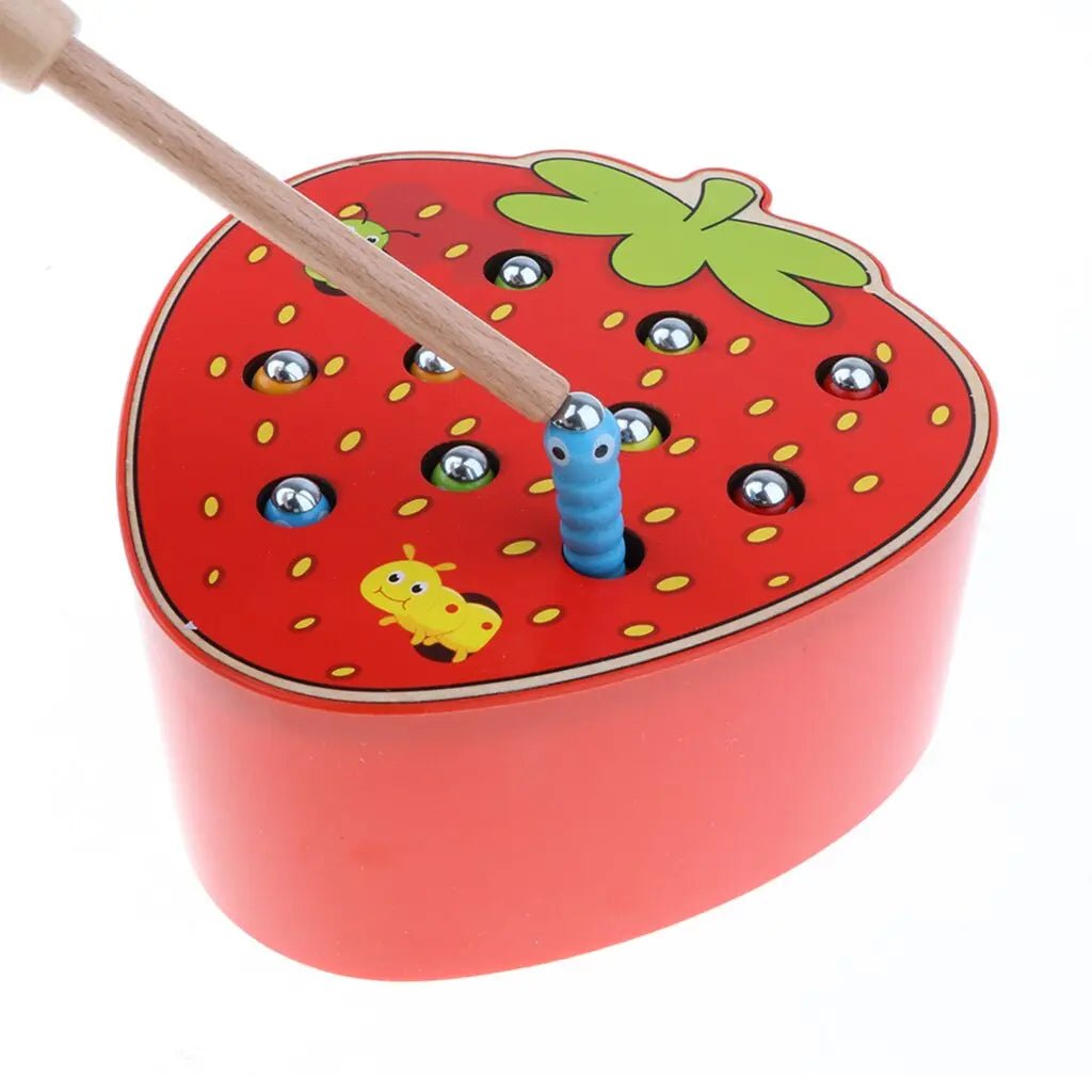 Wooden Magnetic Toy | Bug Catching Game Toy | Kids Montessori Toy