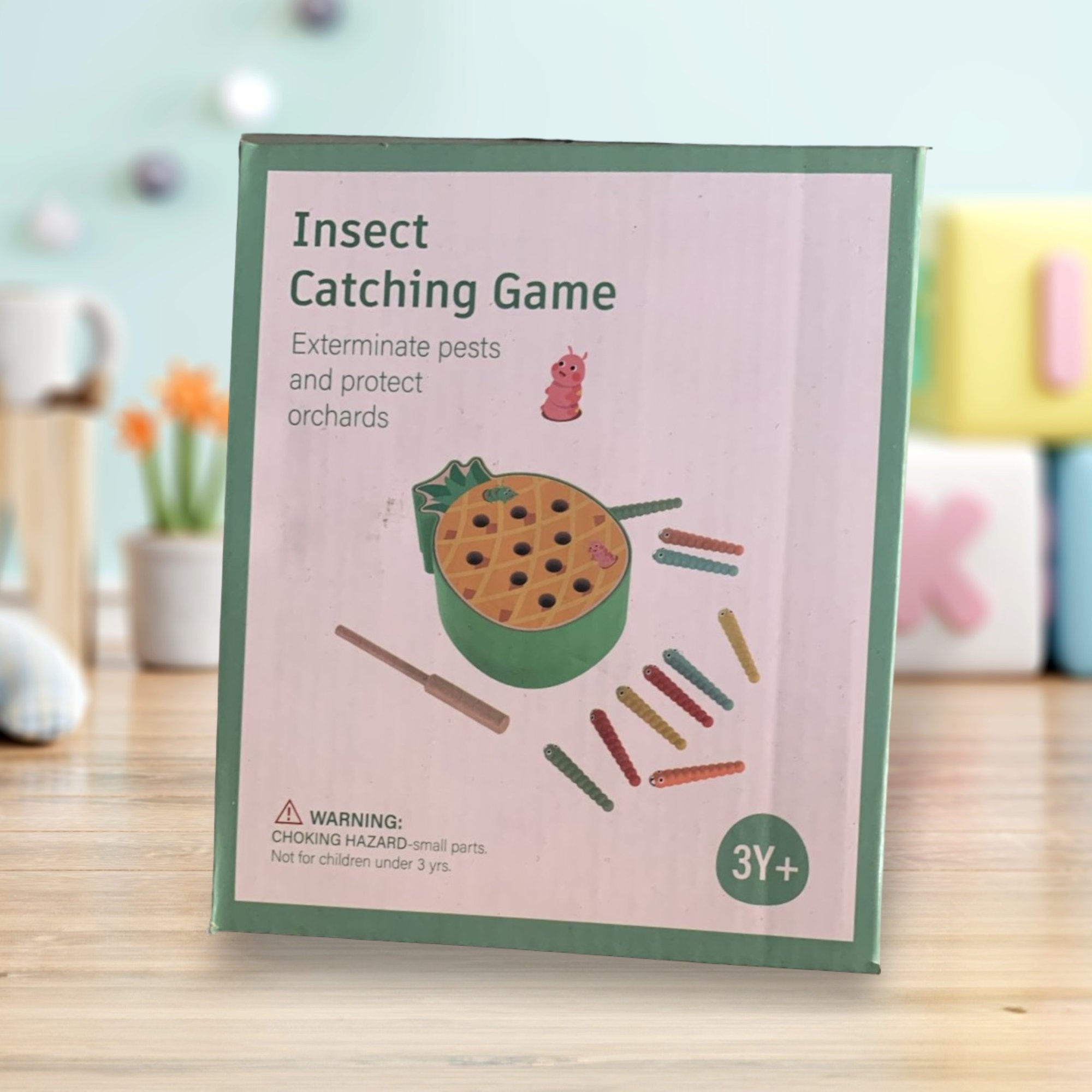 Wooden Magnetic Toy | Bug Catching Game Toy | Kids Montessori Toy