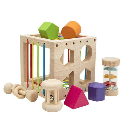 wooden educational toys for infants Early Education Wooden Plug-Le Toy