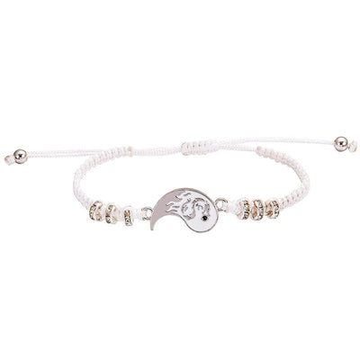 Buddha Stones 2pcs Yin Yang Dragon Couple Bracelet Bracelet BS 2