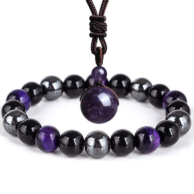 Buddha Stones Tibetan Tiger's Eye Bracelet Necklace Set Necklace, Bracelet BS 3