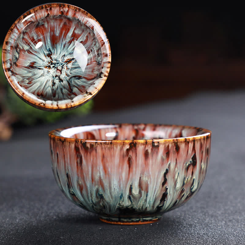 Buddha Stones Colorful Ceramic Teacup Home Office Tea Cups - image 41