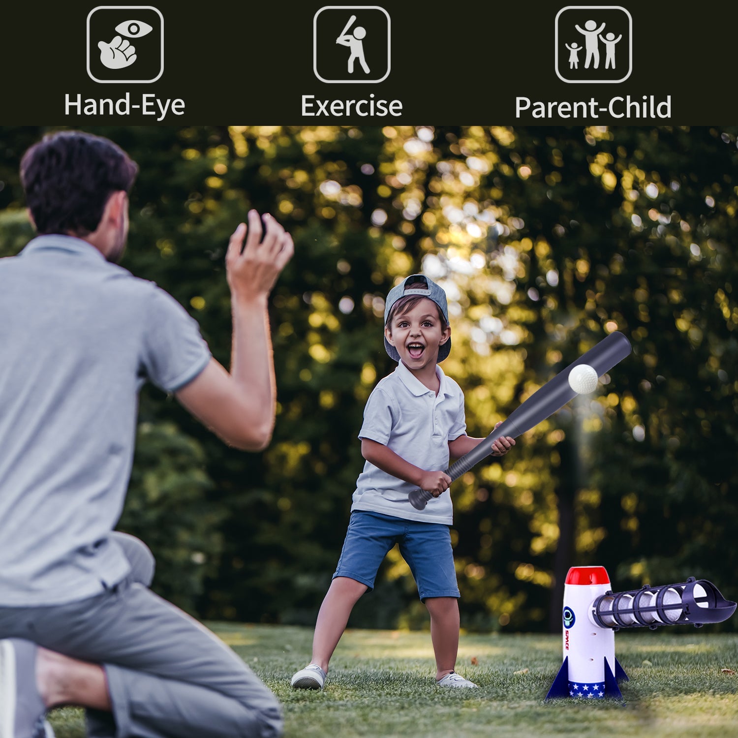 Fidtoy Pop-Up Baseball Play Set for Kids