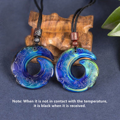 Color-Changing One's Luck Improves Design Pattern Liuli Crystal Necklace Pendant Necklaces & Pendants BS 1
