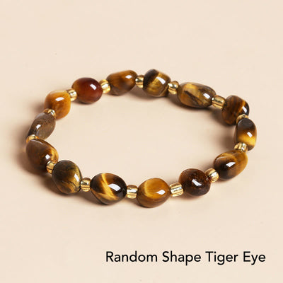 Buddha Stones Natural Irregular Shape Stone Crystal Meditation Balance Bracelet