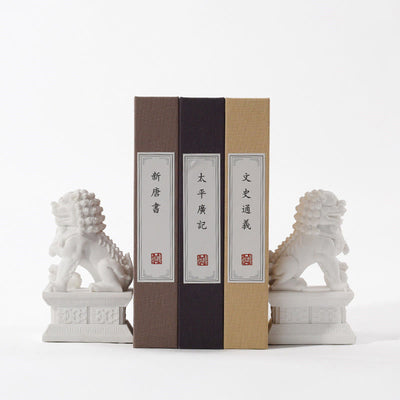 Buddha Stones 2Pcs Lion Statue Courage Strength Resin Home Office Decoration Decorations BS 6