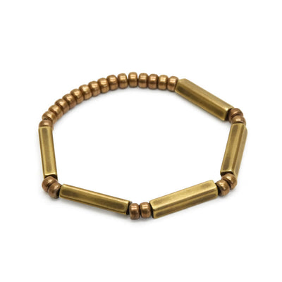 Buddha Stones Tibetan Simple Design Copper Wealth Luck Bracelet Bangle Bracelet Bangle BS 6