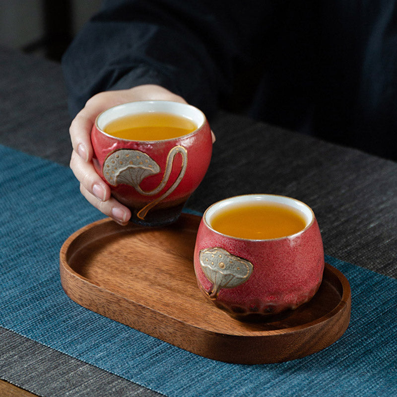 Buddha Stones Lotus Pod Engraved Teacup Kung Fu Tea Cup Cup BS 11