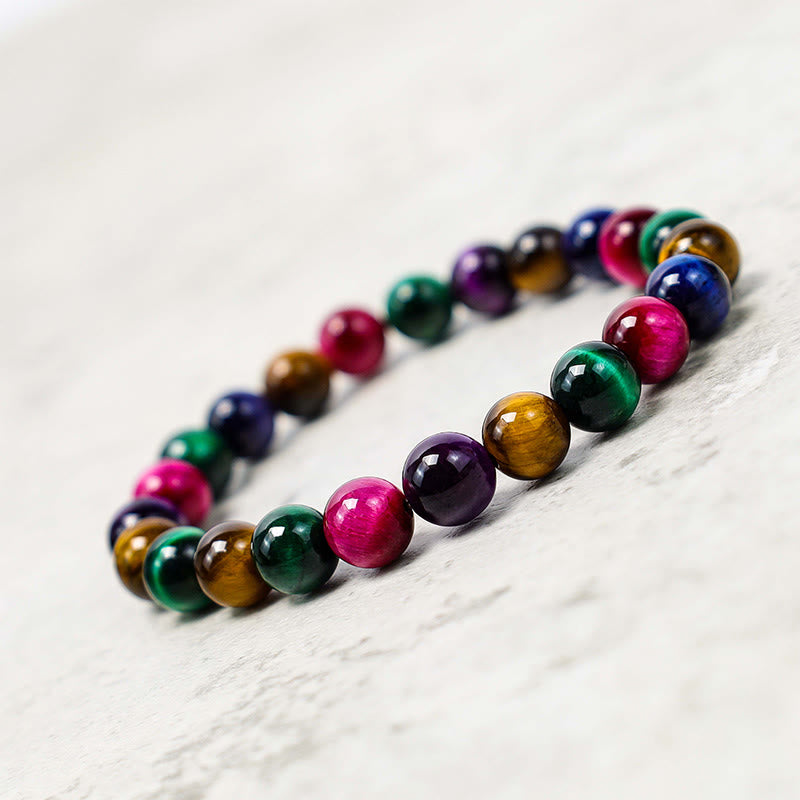 Bracelet Foviel en œil de tigre, résolution et courage