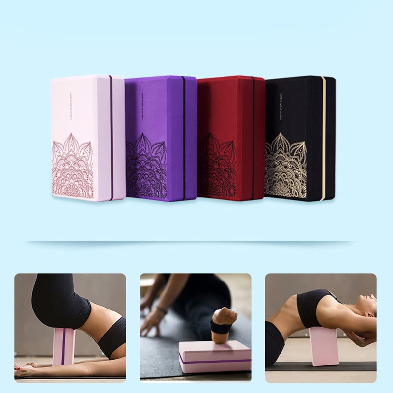 Buddha Stones Tibetan Mandala Mindful Soft Non-Slip Foam Yoga Block Yoga Block buddhastoneshop 14